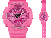 L'orologio Casio G-Shock GMA-S110BE-4A in edizione limitata di Barbie è alimentato da una batteria CR1220, con una durata stimata di 2 anni (fonte: Casio)