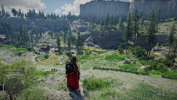 Nella foto: uno screenshot del gameplay di Crimson Desert.