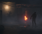 Nella foto - un fermo immagine dal trailer ufficiale di Operation: Outbreak, che mostra uno zombie accanto ad un fuoco su uno sfondo scuro. (Fonte: Steam)