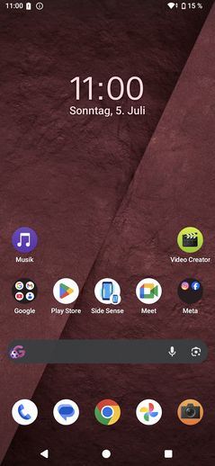 Recensione del Sony Xperia 1 VIII: interfaccia utente Android