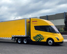 Il Tesla Semi testato presso DHL. (Fonte: DHL)