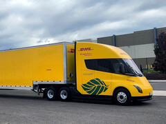 Il Tesla Semi testato presso DHL. (Fonte: DHL)