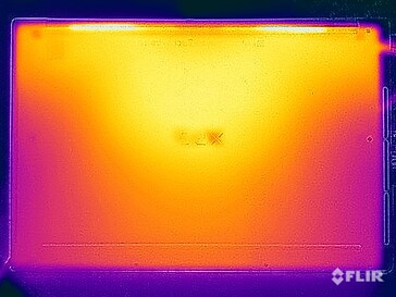 Test di sollecitazione delle temperature di superficie (in basso)