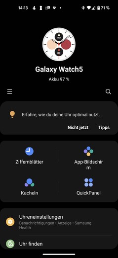 L'app Samsung Wear è il fulcro di tutte le impostazioni dell'orologio