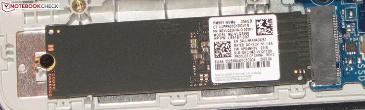 Un SSD NVMe è usato come drive di sistema