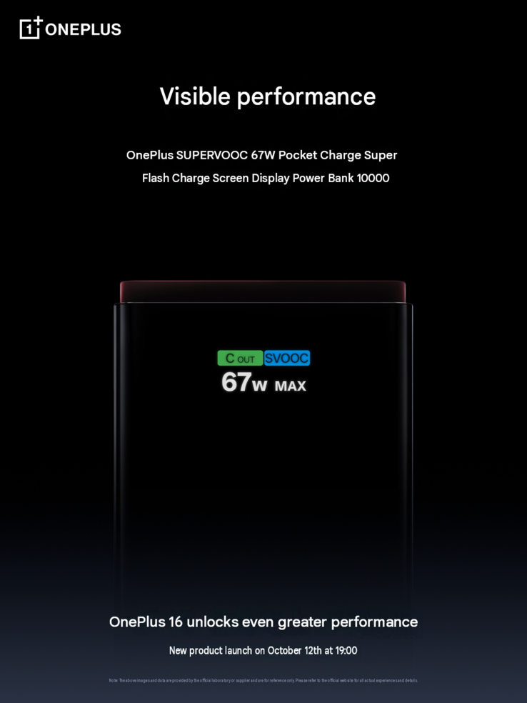 Immagini promozionali ufficiali del nuovo power bank SuperVOOC 67W.