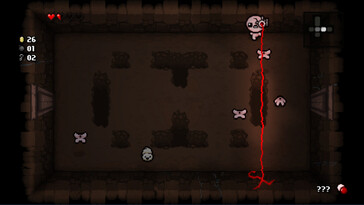 Nella foto: uno screenshot di gioco tratto da *The Binding of Isaac: Rebirth*.
