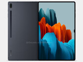 Il Galaxy Tab S8 Ultra dovrebbe arrivare insieme alla serie Galaxy S22. (Fonte immagine: @OnLeaks &amp; 91mobiles)