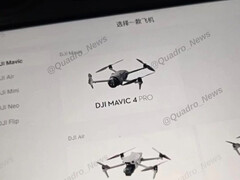 Il Mavic 4 Pro è uno dei diversi droni consumer che DJI dovrebbe rilasciare nel corso dell'anno. (Fonte immagine: @Quadro_News)