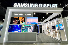 Una vetrina di prodotti OLED. (Fonte: Samsung)