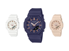 Da sinistra a destra (nella foto), Casio GMAP2100M-7A, GMAP2100M-2A e GMAP2100M-4A. (Fonte: Casio)