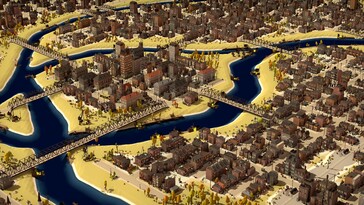 Un'immagine che mostra una città in City of Gangsters.
