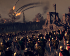 Un'immagine che raffigura un assedio e degli onagri in Total War: Attila.