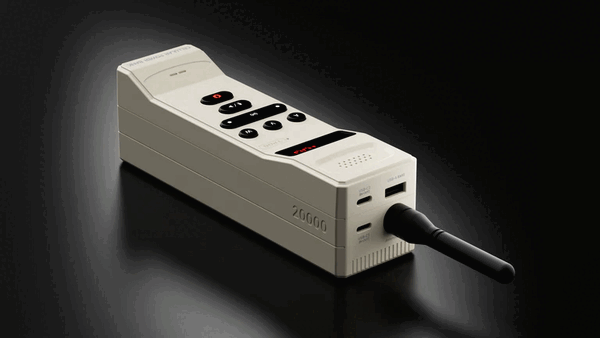 Il power bank Trozk Cellular è dotato di tre porte USB e di un'antenna rimovibile.
