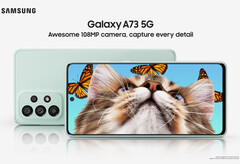 Il Galaxy A73 5G è il quinto smartphone della serie A Galaxy annunciato questo mese. (Fonte immagine: Samsung)