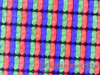 Matrice di subpixel nitida con granulosità minima dovuta alla sovrapposizione lucida