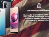 Il testo in spagnolo recita "questo dispositivo è bloccato" - Redmi Note 10S nella foto. (Fonte immagine: Xiaomi/Reddit/Unsplash - modificato)