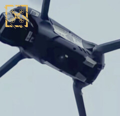 Una presunta immagine della parte inferiore dell'Air 3S. (Fonte immagine @Quadro_News)