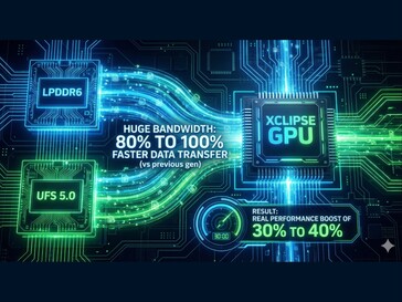 Immagine generata dall'AI che mostra i miglioramenti delle prestazioni della GPU. (Fonte immagine: Kaulenda su X)