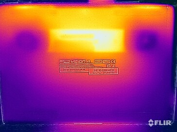 Test di sollecitazione delle temperature di superficie (in basso)