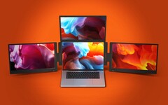 Il Triple Boost 14 Pro aggiunge tre schermi da 14 pollici (Fonte: Aura Displays)