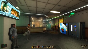 Nella foto: uno screenshot del gameplay tratto da Deus Ex: Human Revolution - Director's Cut.