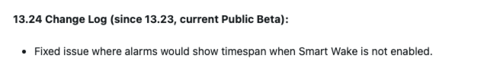 Il registro delle modifiche per la versione beta 13.24 per l'Instinct 3
