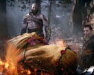 Uno screenshot tratto dalla sequenza introduttiva di Laufey in God of War