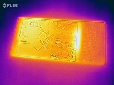 Mappa termica della parte frontale del dispositivo sotto carico