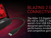 Da Rivet Networks un nuovo adattatore da Killer 2.5 Gigabit Ethernet (RJ45) a USB Type-C