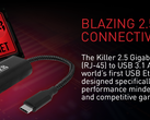 Da Rivet Networks un nuovo adattatore da Killer 2.5 Gigabit Ethernet (RJ45) a USB Type-C