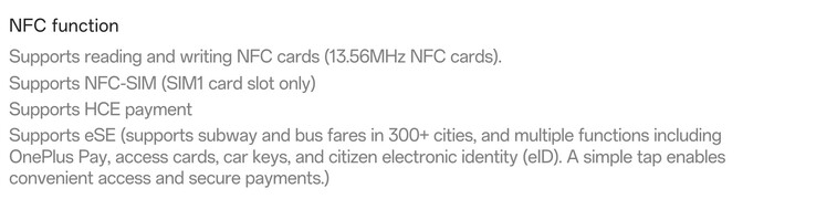 Il Turbo 6X supporta l'NFC.