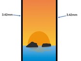 Samsung Galaxy S24 Ultra pannello frontale grafica non ufficiale (Fonte: Ice universe)