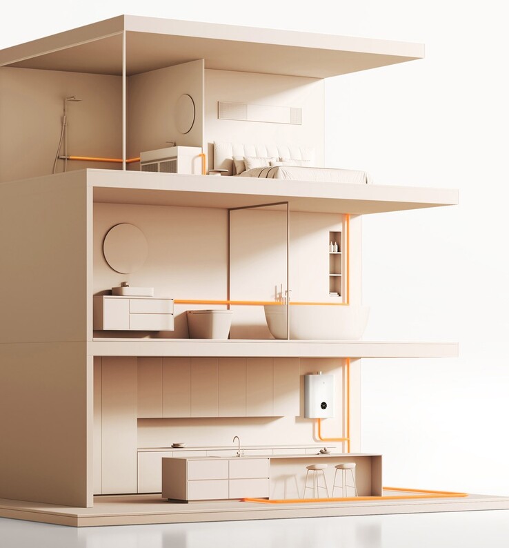 Il set di caricabatterie a tre porte GaN da 67W di Xiaomi. (Fonte: Xiaomi)