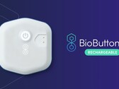 Il BioButton Rechargeable è un indossabile che può monitorare oltre 20 segni vitali. (Fonte: BioIntelliSense)