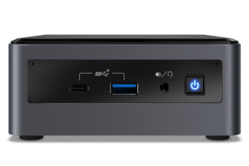 Intel NUC (NUC10i7FNHAA) lato frontale (Fonte: Intel)