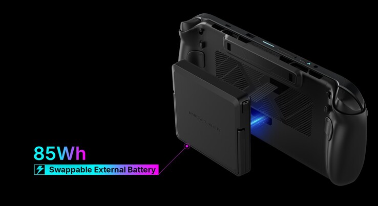 La console portatile da gioco OneXPlayer X2 Mini è dotata di una batteria sostituibile.