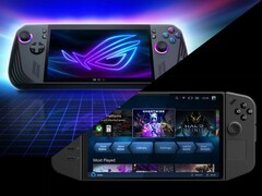 Asus ROG Ally X (in alto) e Lenovo Legion Go (in basso).
