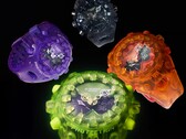 Il G-Shock GA-V01SKE "Transparent Pack" In senso orario dall'alto: GA-V01SKE-8A, GA-V01SKE-4A, GA-V01SKE-3A, GA-V01SKE-6A  