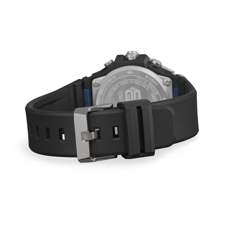 Il modello GST-B1000-2A con cinturino in resina nera.