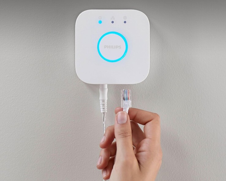 Il Philips Hue Bridge v3 sarebbe il successore del Hue Bridge v2 (nella foto). (Fonte: Philips Hue)