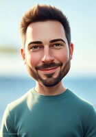 Immagine generata con Portrait Studio AI in modalità "cartone animato 3D".