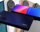 Un concept render del Redmi K50 Pro fatto dai fan ha un alloggiamento per la fotocamera simile a quello del Huawei P50 (sfondo). (Fonte immagine: Easy Access Tech/Pocket-lint - modificato)