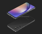 Un rendering di "Galaxy A55". (Fonte: OnLeaks x MySmartPrice)