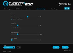 Sharkoon Light² 200 ultra light gaming mouse software - Impostazioni avanzate