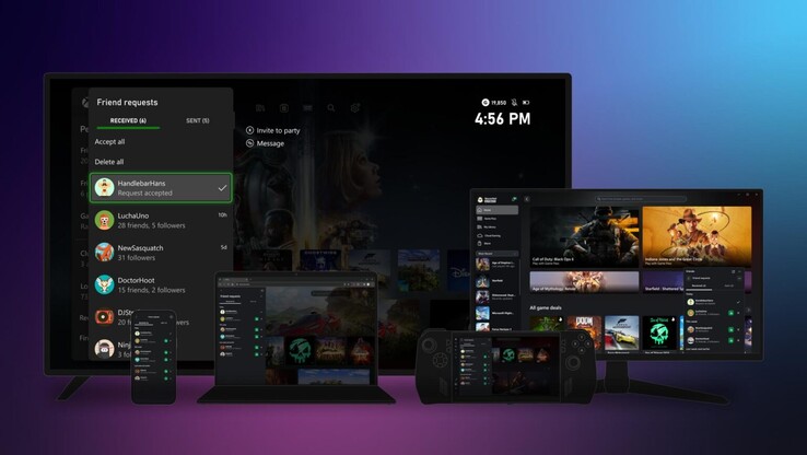 La nuova esperienza Xbox App Home dovrebbe rendere le cose molto più coerenti tra le varie piattaforme su cui l'app è disponibile. (Fonte: Microsoft)