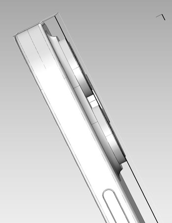iPhone 14 Pro Max CAD render - Supporto della fotocamera posteriore. (Fonte immagine: @VNchocoTaco su Twitter)