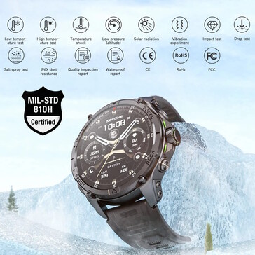 Lo smartwatch è pubblicizzato come resistente in molti modi. (Fonte immagine: Kumi)