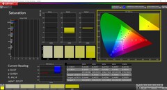 Spazzate di saturazione CalMAN calibrate