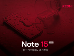 Uno dei nuovi smartphone Redmi Note 15 Pro di Xiaomi a faccia in su che rivela il suo display piatto. (Fonte immagine: Xiaomi - modificato)
